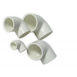 ROYAL EXCLUSIV - Coude PVC Blanc 90° 50mm
