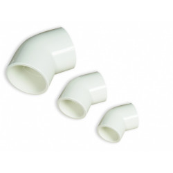 ROYAL EXCLUSIV - Coude PVC Blanc 45° 32mm