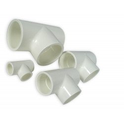 ROYAL EXCLUSIV - White PVC T-piece 40mm