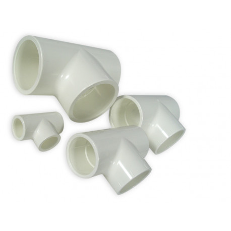 ROYAL EXCLUSIV - White PVC T-piece 50mm