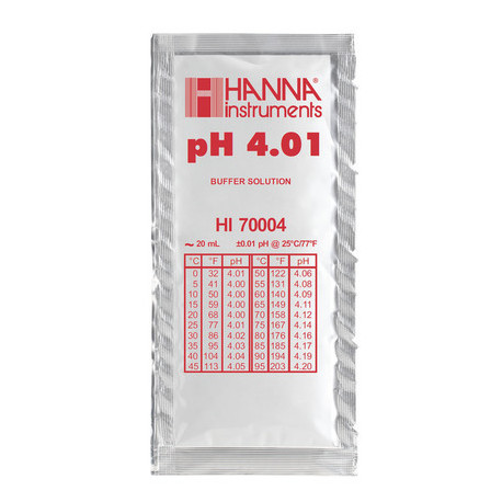 HANNA - HI70004P Solution d'etalonnage pH 4.01 (1 sachet)